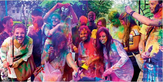 Γιορτή Holi στο Νέο Δελχί