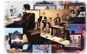 Εικ. 33 Εκπαίδευση μέσω τηλεδιάσκεψης.