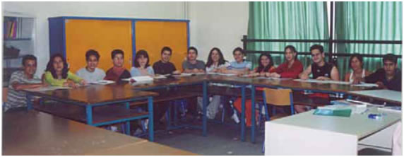 Εικ. 16 Ομάδα μαθητών λίγο πριν την έναρξη του σεμιναρίου.