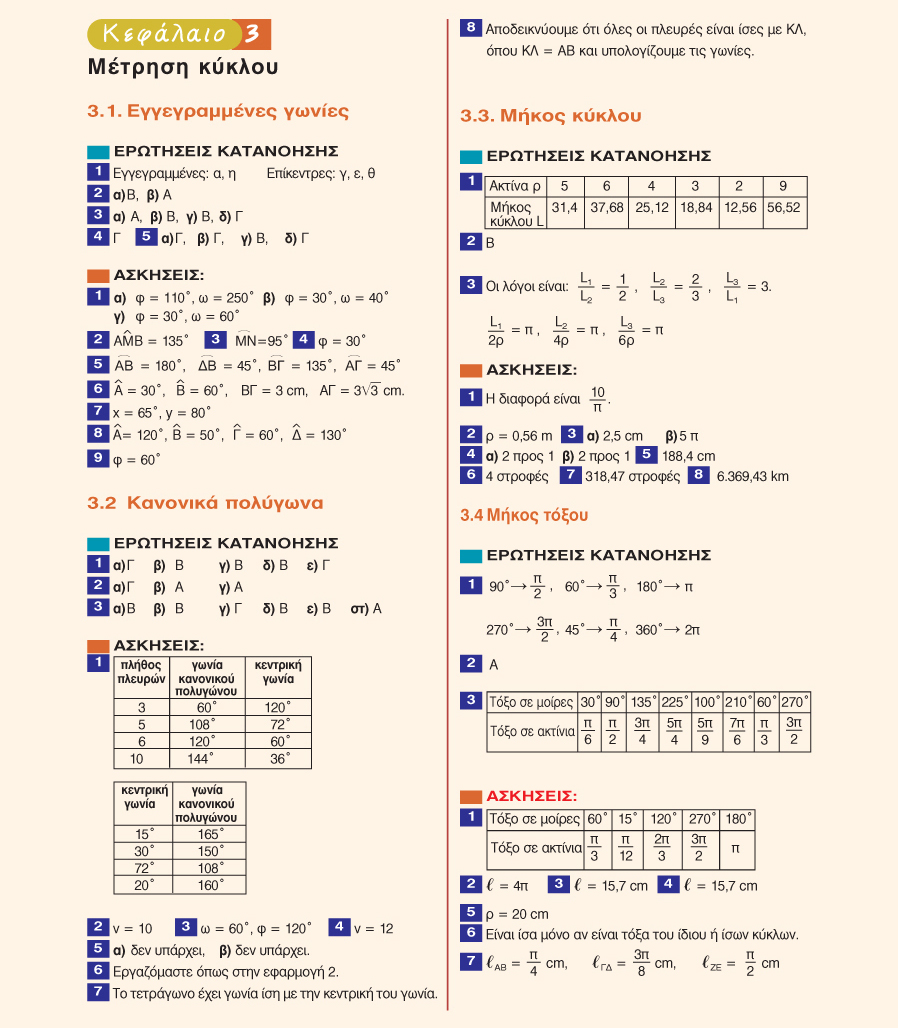 ΑΠΑΝΤΗΣΕΙΣ ΤΩΝ ΑΣΚΗΣΕΩΝ