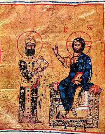 Ο Αλέξιος ο Α' ευλογείται από το Χριστό