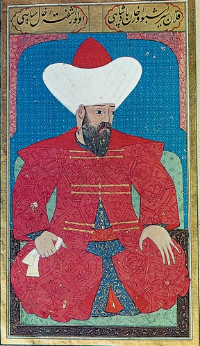 Ο σουλτάνος Ορχάν(1326-1362).Μικρογραφία από χειρόγραφο του 16ου αι.(Κων/πολη. Βιβλιοθήκη Τοπκαπί).