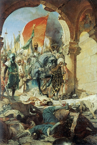Είσοδος των Τούρκων στην Κωνσταντινούπολη. Πίνακας του Μπ. Κόνσταντ, Μουσείο των Αυγουστίνων, Τουλούζη