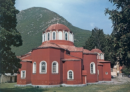 Το καθολικό της μονής Μεγίστης Λαύρας, 10ος αι. Άγιον Όρος.