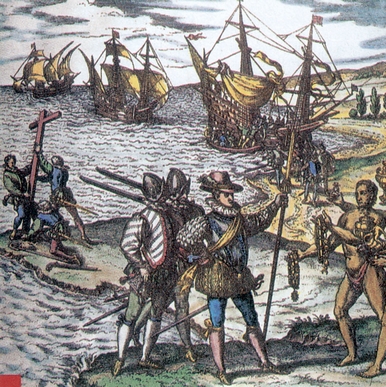 Η αποβίβαση του Χριστόφορου Κολόμβου στις ακτές του Νέου Κόσμου