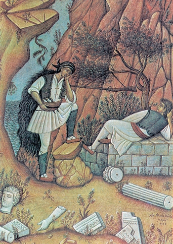 Αρματολοί και κλέφτες, Φώτη Κόντογλου, Δημαρχείο Αθηνών, στο: Νίκος Ζίας, Φώτης Κόντογλου, Εμπορική Τράπεζα της Ελλάδας, Αθήνα 1991, αρ. 269.