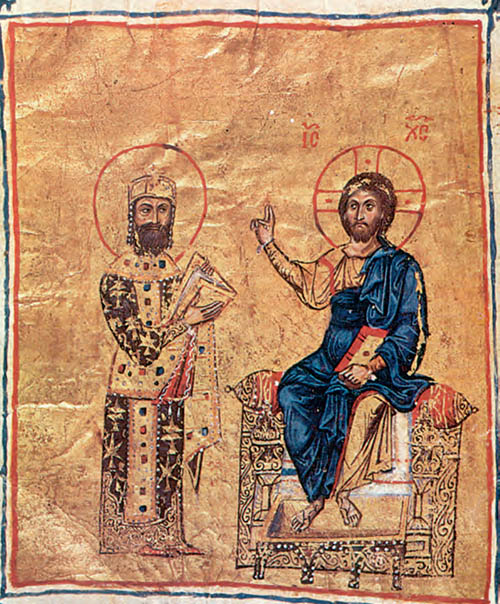 O Αλέξιος ο Α΄ ευλογείται από το Χριστό