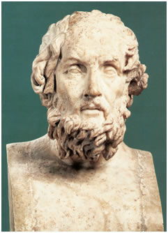 Εικόνα 1. Προτομή του Ομήρου. 