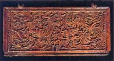 Εικ. 1.7Χαρακτηριστικά έργο ελληνικής λαϊκής τέχνης: ξυλόγλυπτη κασέλα από την Ήπειρο (Αθήνα, Μουσείο Μπενάκη)