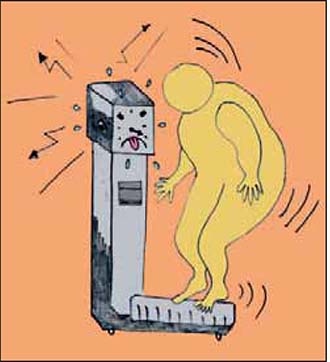 Εικ. 5.2 Το υπερβολικό σωματικό βάρος κάνει τη ζυγαριά να διαμαρτύρεται!!