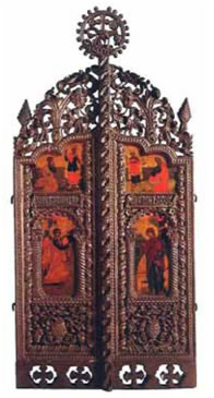 11. Βημόθυρο από τη μονή Κουτλουμουσίου στο Άγιο Όρος, 18ος αι.