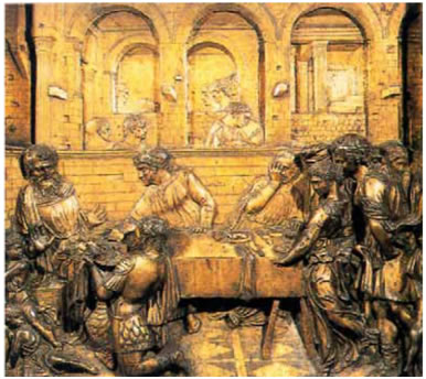 3. Ντονατέλο*, «Συμπόσιο του Ηρώδη», 1425.