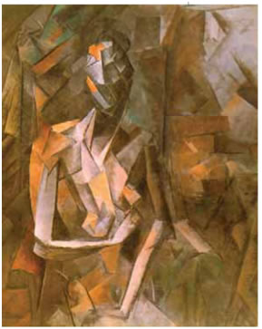 20. Πικάσο, «Καθιστό γυμνό», 1910.