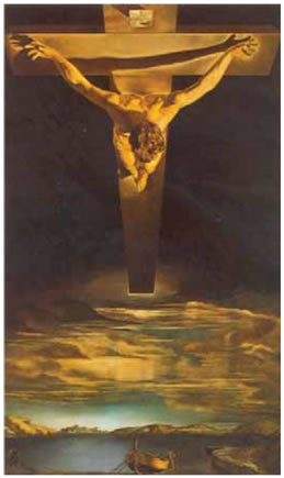 26. Νταλί, «Ο Χριστός του Αγίου Ιωάννη του Σταυρού», 1951.