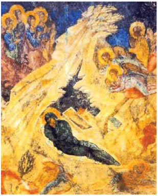 12. Τοιχογραφία (νωπογραφία) από τη μονή Περιβλέπτου στο Μυστρά, 14ος αι.