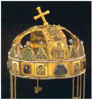 13. Στέμμα (μήτρα) διακοσμημένο με πλακίδια από χρυσό και σμάλτο, 1077.