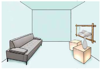 β. Ισορροπία ενός μεγάλου σχήματος με πολλά μικρά.