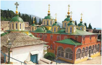 27. Η μονή του Αγίου Παντελεήμονα στο Άγιο Όρος, 1009.