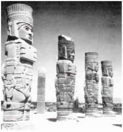 15. «Άτλαντες» στην Τούλα του Μεξικό, 12ος μ.Χ. αι., τέχνη των Κέλτικων.