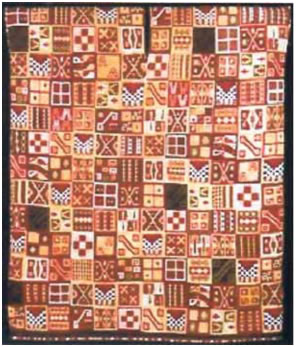 19. Ρούχο των Ίνκας από μαλλί και βαμβάκι, 16ος μ.Χ. αι.