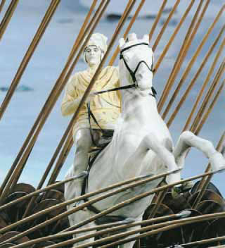 Ο «Μέγας Αλέξανδρος», όπως καλλιτεχνικά αποδόθηκε στην τελετή έναρξης των Ολυμπιακών Αγώνων της Αθήνας το 2004