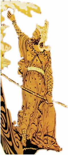 Οι θεοί τιμώρησαν τον Τάνταλο για την ασέβεια προς αυτούς καταδικάζοντάς τον σε αιώνια ανικανοποίητη πείνα και δίψα. Άλλοι λένε ότι κρέμασαν επάνω από το κεφάλι τουέναν πελώριο βράχοπου απειλούσενα τον συντρίψει. Σε αυτό το αγγείο φαίνεται η προσπάθειά του να συγκρατήσει τον βράχο(απουλικός κρατήρας, ύστερος 4ος αι. π.Χ., StaatlicheAntikensammlungen, Μόναχο).