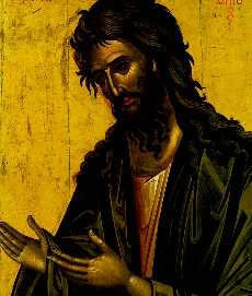 Ιωάννης ο Πρόδρομος. Φορητή εικόνα, Ι. Μονή Διονυσίου, Αγ. Όρος, 16ος αι.