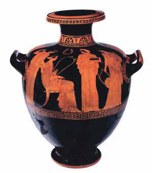 Αττική ερυθρόμορφη υδρία