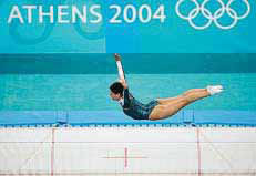 Άσκηση στο τραμπολίνο