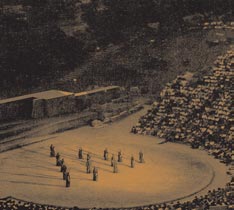 Xορός Eκάβης (Eυριπίδης, Eκάβη, Eθνικό θέατρο, 1955, σκην. A. Mινωτής)