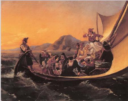 Διονύσιος Τσόκος, «Η φυγή από την Πάργα»