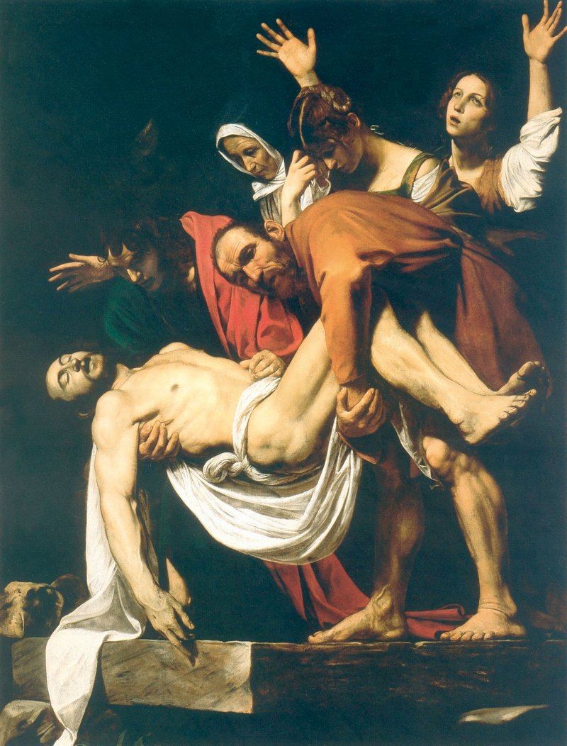 21. Καραβάτζιο, «Αποκαθήλωση», 1602-03.