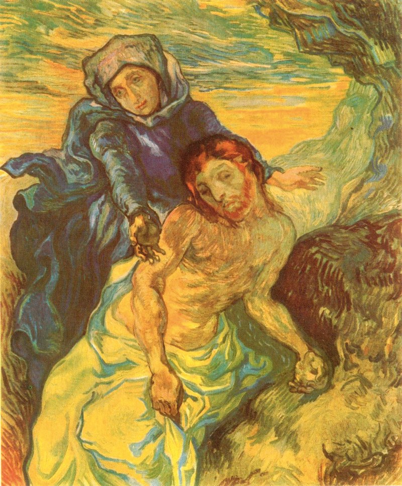 8. Βαν Γκογκ, «Πιετά», 1889.