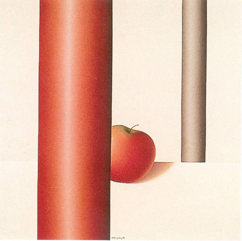 23. Δεκουλάκος, «Χωρίς τίτλο», 1976, τεχνική αερογράφ­ου.