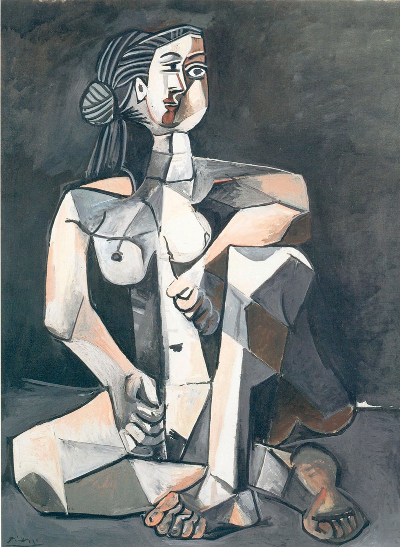 6. Πικάσο, «Καθιστή γυναίκα», 1953.