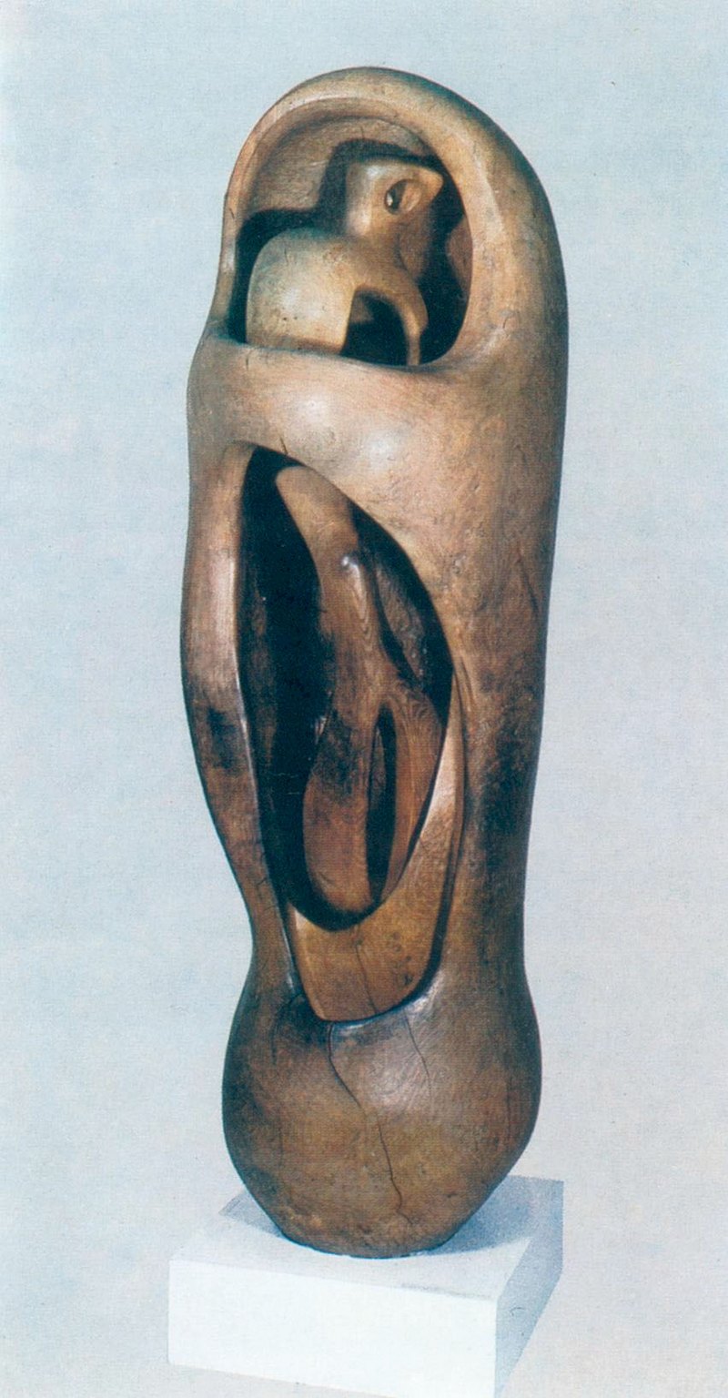 15. Μουρ, «Εσωτερικές και εξωτερικές φόρμες», 1953-54, ξύλο.