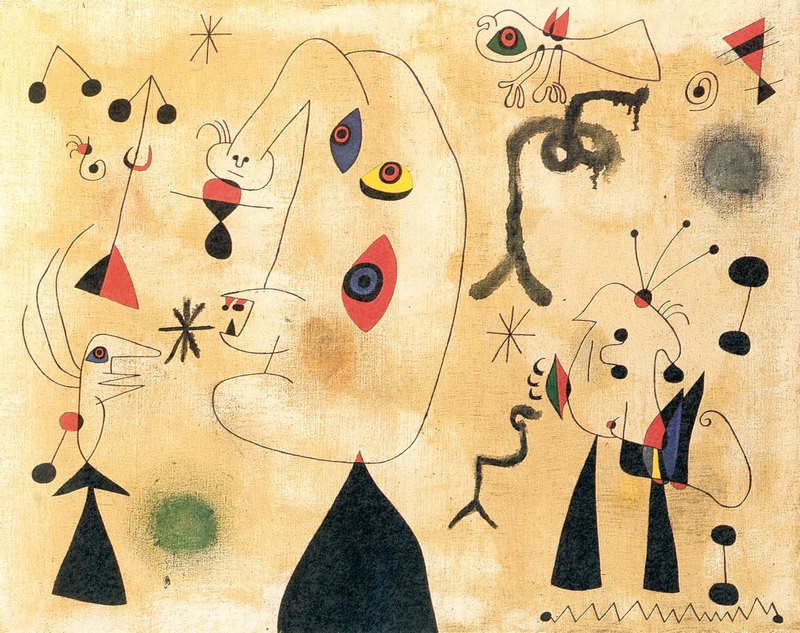 9. Μιρό, «Φιγούρες, πουλιά, αστέρια», 1946.