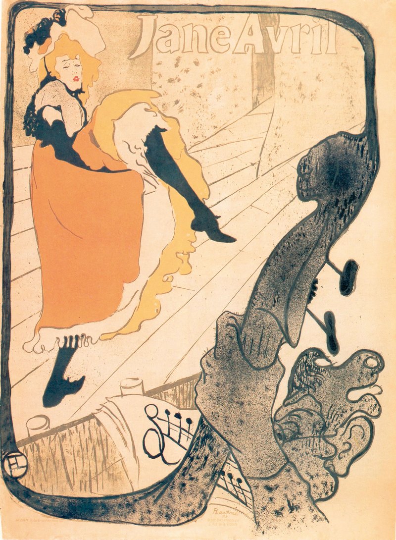 31. Τουλούζ Λοτρέκ, λιθογραφική αφίσα, 1892.