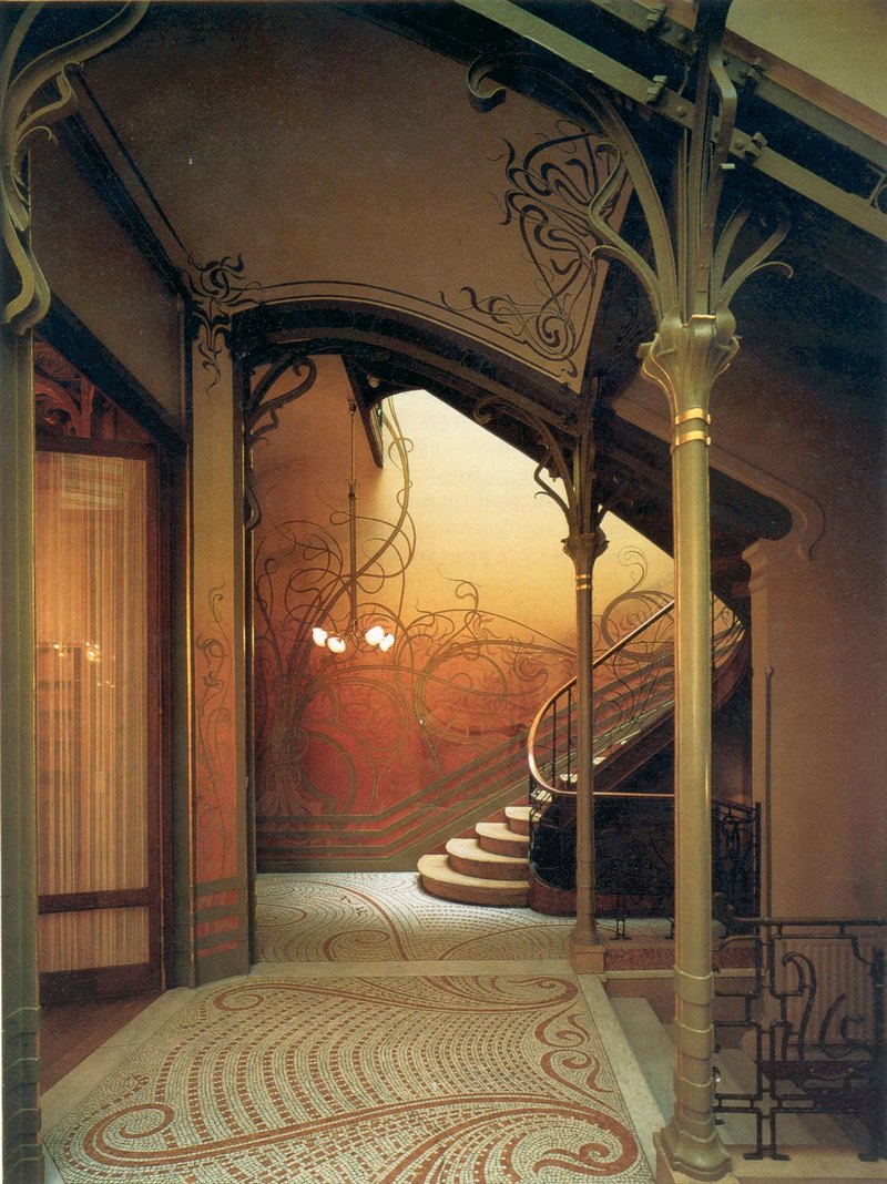 10. Χόρτα, κλιμακοστάσιο της Οικίας Τασσέλ,1893.