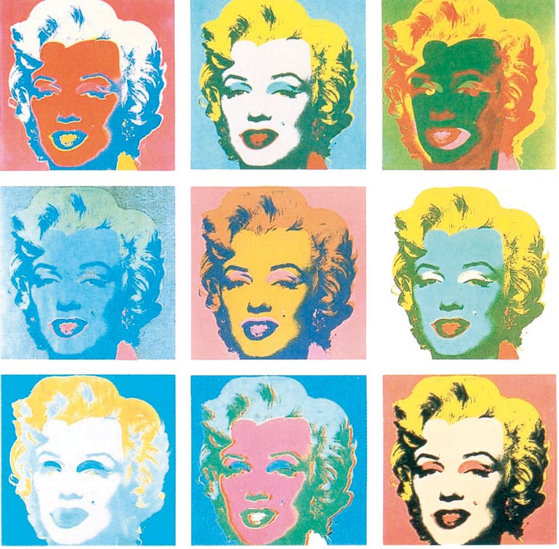 30. Άντι Γουόρχολ, «Μέριλιν», 1967, μεταξοτυπία.