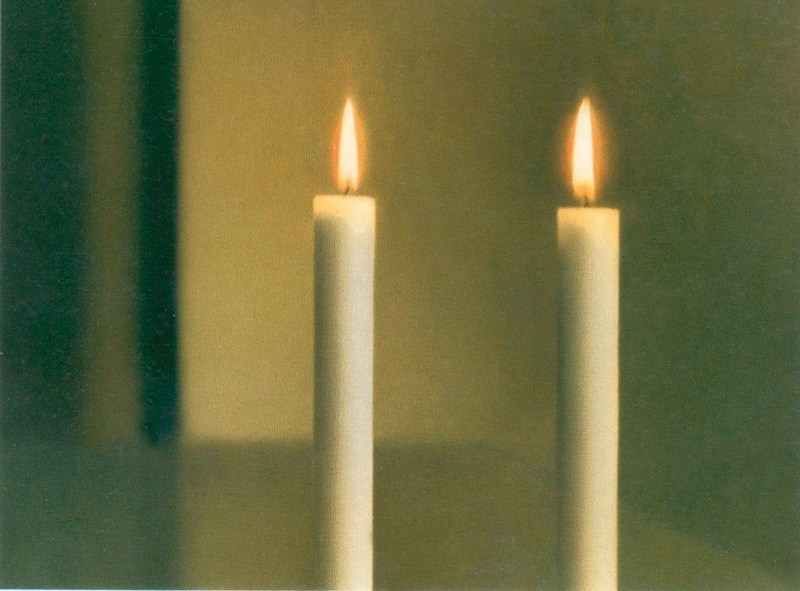 37. Ρίχτερ, «Δυο κεριά», 1982, λάδι σε μουσαμά.