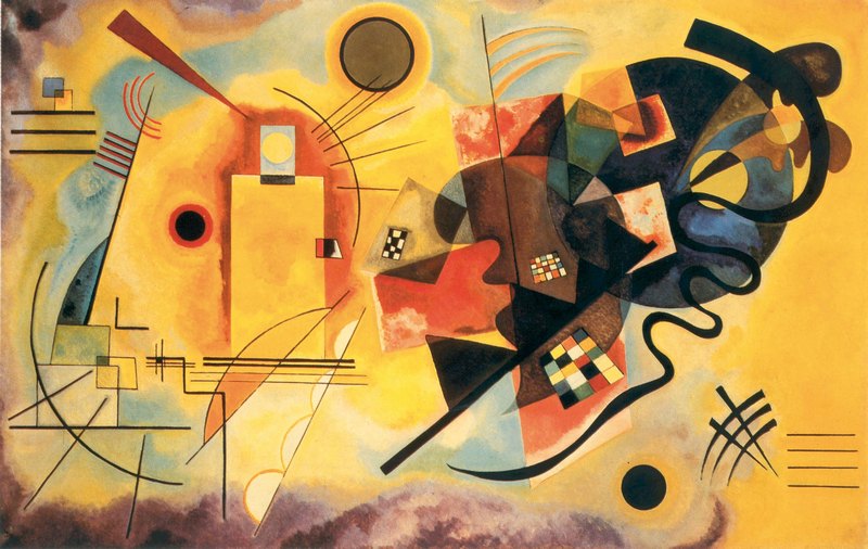 5. Καντίνσκι, «Κίτρινο, κόκκινο, μπλε», 1925.