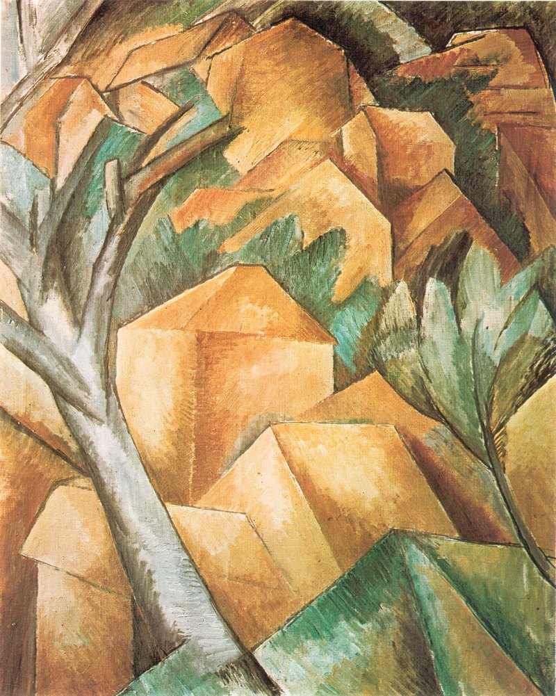 1. Μπρακ, «Σπίτια στο Εστάκ», 1908.