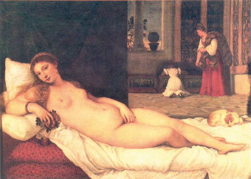 1. Τιτσιάνο, «Η Αφροδίτη του Ουρμπίνο», 1538.