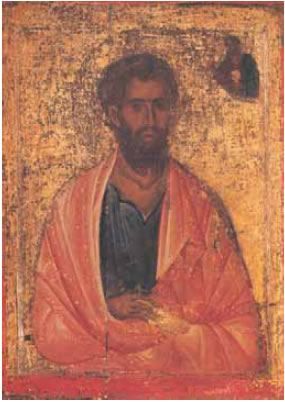 Ο άγιος Ιάκωβος ο Αδελφόθεος. Μονή Αγίου Ιωάννου, Πάτμος.