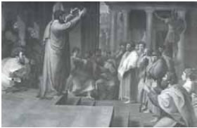 Ο Απόστολος Παύλος κηρύττει στην Αθήνα.