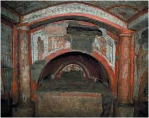 Κατακόμβη Aγ. Δομιτίλλας στη Ρώμη.