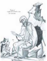 Μοναχός επισκέπτεται τον άγ. Αντώνιο. Έργο του Γ. Κόρδη