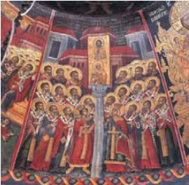 Ζ’ Οικουμενική Σύνοδος – Αναστήλωση εικόνων. Αγ. Νικόλαος, Τσεπέλοβο Ηπείρου