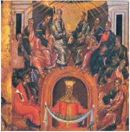 B. Πεντηκοστή του Γ. Kλόντζα, Πάτμος.